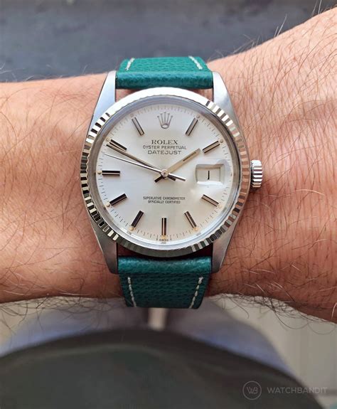 rolex date just leather strap|rolex datejust 41mm leather strap.